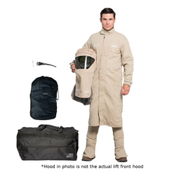 OEL AFW40LF-L-XCO 88/12 Premium Indura Cotton Blend 40 Cal/cm2 Coat Kit with Lift Front Hood