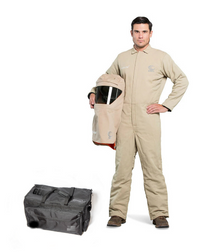 OEL AFW40-XCO 88/12 Premium Indura Cotton Blend 40 Cal/cm2 Coat Kit with Switchgear Hood
