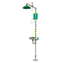 Haws AXION® MSR 8300-8309 Floor Mount Combination Emergency Shower & Eye/Face Wash Station