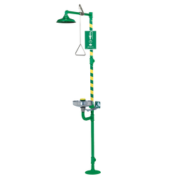 Haws AXION® MSR 8300CRP-8309CRP Floor Mount Combination Shower & Eye/Face Wash Station