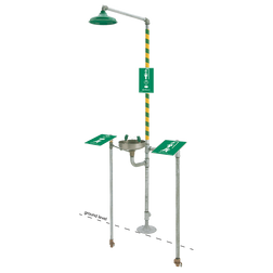 Haws 8300FP Floor Mount Emergency Freeze Protected Shower & Eye/Face Wash Station