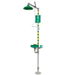 Haws AXION® MSR 8320-8325 Floor Mount Combination Emergency Shower & Eye/Face Wash Station