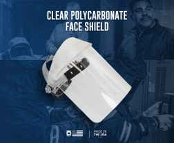 Oberon 124 Polycarbonate Clear FACE-FIT Basic Complete Temperature Resistant Face Shield