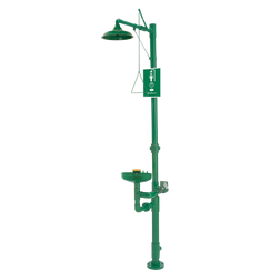 Haws AXION® MSR 8336 Floor Mount Combination Corrosion Resistant Shower & Eye/Face Wash Station