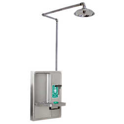 Haws AXION® MSR 8356WCSM Wall Mount Combination Shower & Eye/Face Wash Station