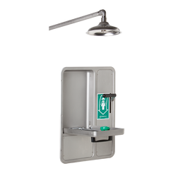 Haws AXION® MSR 8356WCW Wall Mount Combination Barrier Free Recessed Shower & Eye/Face Wash Station