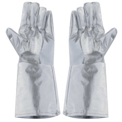 Oberon HR-PB-GLOVE Silver Reflective Aluminized PBI/Kevlar Heat Reflective Gloves