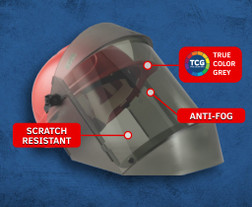 Oberon TCG12KIT TCG One Size Fits All Durable Polycarbonate Face Shield Arc Flash Face Shield Kit