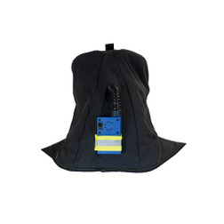 Oberon TCG40-C One Size Fits All Aramid Fiber/Polycarbonate Face Shield Black TCG Ultralight Flame Resistant Arc Flash Hood