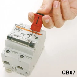 Reece CB07 Nylon Wide Pin-Out Electrical Lockout For Single and Multiple Pole Miniature Circuit Breakers - Each