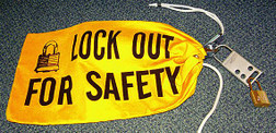 Reece YSLB1 250 mm x 460 mm Yellow Safety Lockout Bag - Each