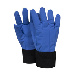 NSA G99CRBER_ _WR Blue Teflon Laminated Nylon Water Resistant Wrist Length Cryogenic Gloves - 1-Pair