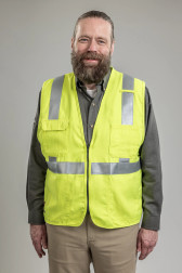 NSA DRIFIRE V21TV2Z_ _ 8.9 Cal Westex DH Hi-Vis Fluorescent Yellow Twill Deluxe Safety Vest - 1-Pack