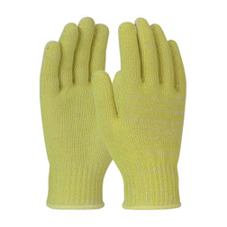 PIP Kut Gard 07-KAH760 Seamless Knit Yellow ACP/DuPont Kevlar Uncoated Blended Medium Weight Cut Resistant Gloves