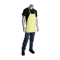 PIP 10-KAD2424W/BUCKLE 24 x 24 in Yellow DuPont Kevlar Twill Apron with Buckle