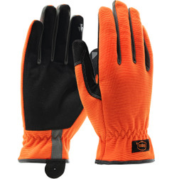 PIP Boss 120-4600 Slip-on Hi-Vis Orange Synthetic Leather/PVC PVC Coated Mechanical High Performance Gloves