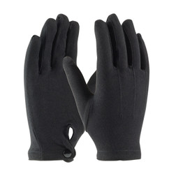 PIP Cabaret 130-650BM Snap Men's Black 100% Stretch Nylon Parade Dress Gloves