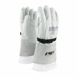 PIP 148-6000 Natural Top Grain Goatskin Leather 14 in Electrical Gloves Protector