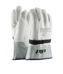 PIP 148-7000 Natural Top Grain Goatskin Leather 12 in Electrical Gloves Protector
