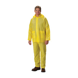PIP Base10 201-100 Yellow PVC Value 3-Piece Rain Suit