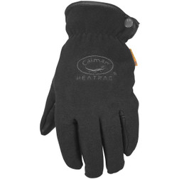 PIP Caiman 2390 Black Goat Grain Leather Slip-on Insulated Cold Protection Gloves