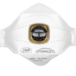 PIP Springfit 272-RPD425N95 One Size Fits Most White Braided Premium Flat Fold Disposable Respirator with Valve