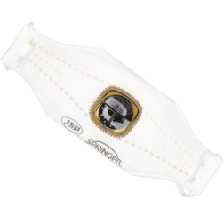 PIP Springfit 272-RPD425N95 One Size Fits Most White Braided Premium Flat Fold Disposable Respirator with Valve