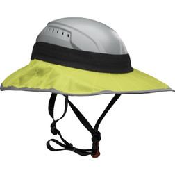 PIP Traverse 280-HP1491FSUN One Size Fits Most Hi-Vis Yellow Polyester Sunshade with Reflective Piping