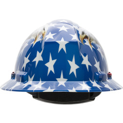 PIP Kilimanjaro 280-HP641R-USA Non-Vented Full Brim One Size Fits Most Navy High-Density Polyethylene Hard Hat