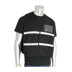 PIP 300-2502 Black Cotton/Polyester Non-ANSI Incident Command Safety Vest