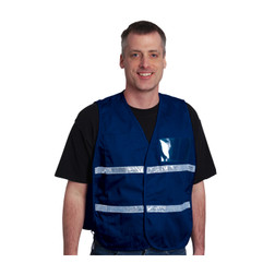 PIP 300-2504 Blue Cotton/Polyester Non-ANSI Incident Command Safety Vest