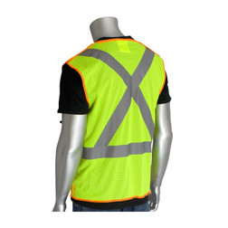PIP 302-0210 Polyester X-Back Breakaway Mesh Safety Vest