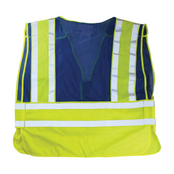 PIP 302-PSV-BLU-NL Blue Polyester Public Safety Vest