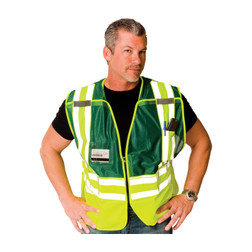 PIP 302-PSV-GRN Green Polyester Incident Command Public Safety Vest