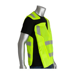 PIP 305-5PVFR Polyester Solid Breakaway Flame Resistant Safety Vest