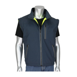 PIP 333-1500-R Hi-Vis Yellow Polyester Reversible Multi-Seasonal Windbreaker Protective Jacket