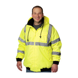 PIP 333-1762 Polyester Water Resistant Bomber Jacket with Zip-Out Fleece Liner