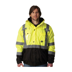 PIP 333-1770 300D Polyester D-Ring Access Water Resistant Bomber Jacket with Zip-Out Fleece Liner and "D" Ring Access