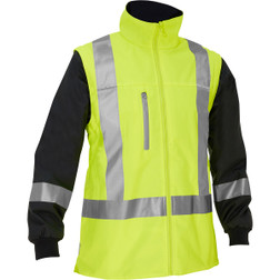 PIP Bisley 333W6375H Hi-Vis Yellow 300D Polyester 5-in-1 Protective Jacket