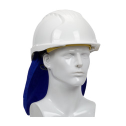 PIP EZ-Cool 396-405-BLU One Size Fits Most Blue Polyester and Cotton Evaporative Cooling Hard Hat Pad