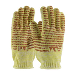 PIP 43-552 Seamless Knit Yellow 100% Cotton Nitrile Coated Hot Mill Heat Protection Gloves