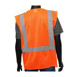 PIP Viz-Up 47210 Hi-Vis Orange Polyester Mesh Safety Vest
