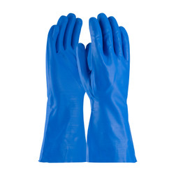 PIP Assurance 50-N160B Blue Nitrile Straight Unsupported Chemical Resistant Gloves