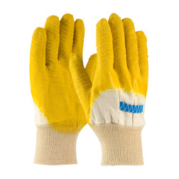 PIP Armor 55-3271 Knit Wrist Latex Coated Men's Natural Latex Chemical Resistant Gloves