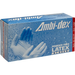 PIP Ambi-dex 62-321PF Natural Latex Beaded Powder Free Premium Grade Disposable Gloves