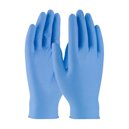 PIP Ambi-dex Octane 63-230PF Blue Nitrile Rolled Powder Free Disposable Gloves
