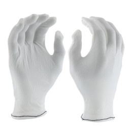 PIP 906/M Medium White 70 Denier Tricot 70 Denier Tricot Inspection Regular Weight Critical Environment Gloves