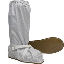 PIP Uniform Technology CBPIN8C2-89WH White 96% Polyester/4% Carbon Snap Disctek 2.5 Reusable Cleanroom Boot