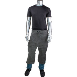 PIP Kut Gard ATA PreventWear CHAPS155 Dark Gray ATA Fiber Open Back Cut Resistant Chaps