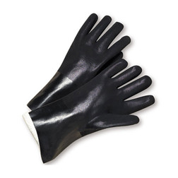 PIP J1047RF Straight 14 in Black PVC Chemical Resistant Gloves